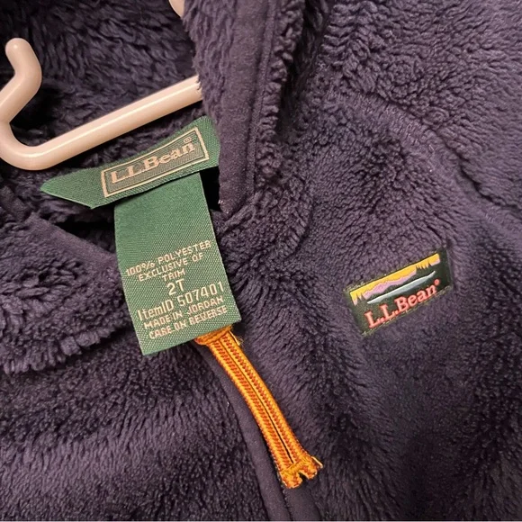 Toddlers' L.L.Bean Hi-Pile Fleece Jacket in Navy 2T